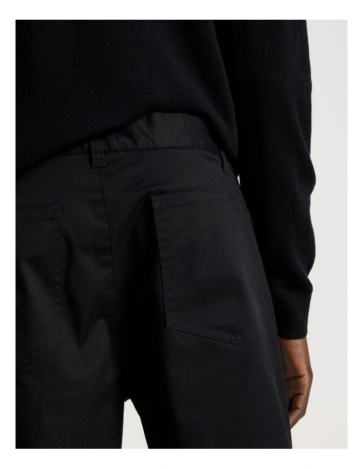 Slim Fit 5 Pocket Pant in Black image 6