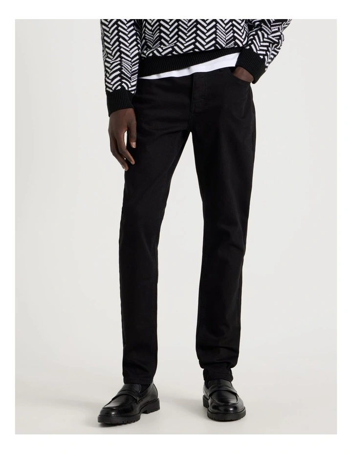 Slim Fit Jean in Black image 2