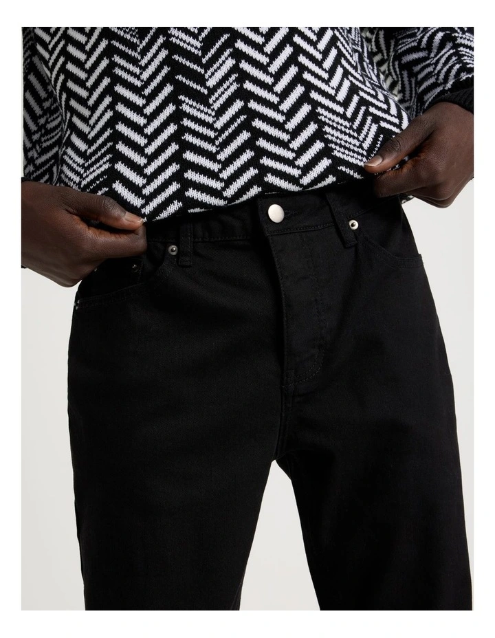 Slim Fit Jean in Black image 4