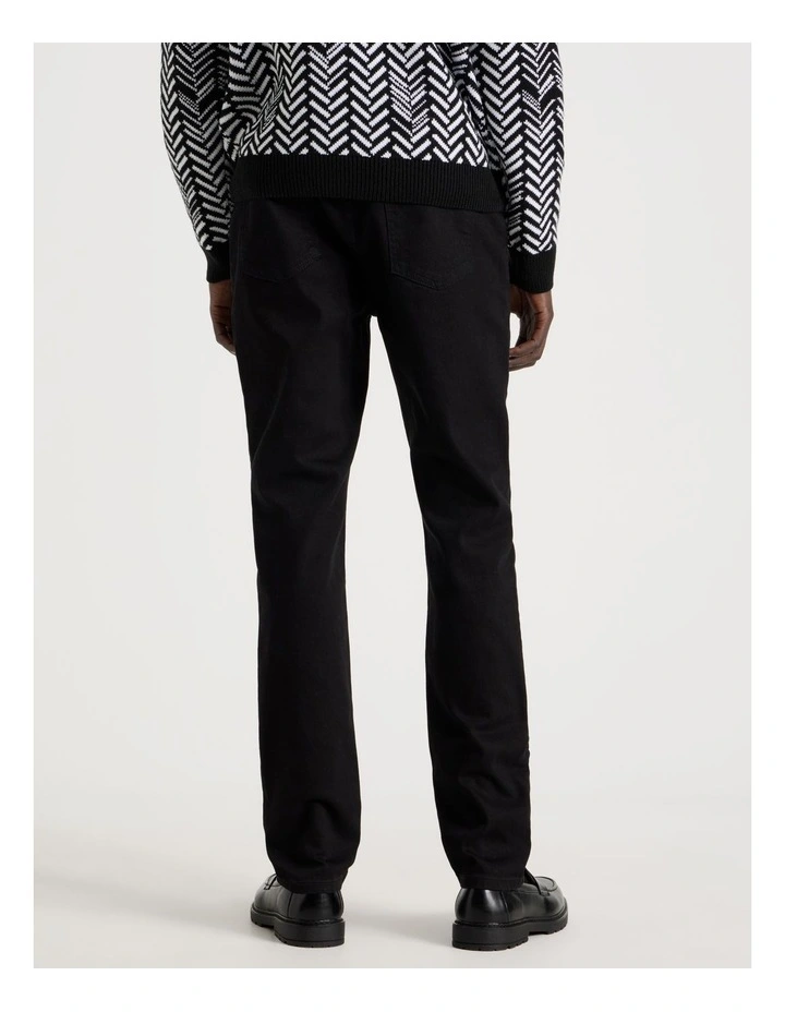 Slim Fit Jean in Black image 5