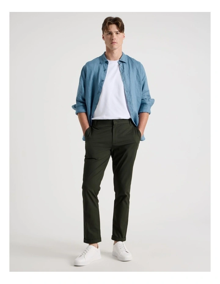 Ankle Pant in Khaki image 1