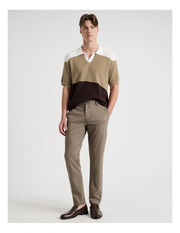 Slim Fit Dress Chino Pant in Tan image 1