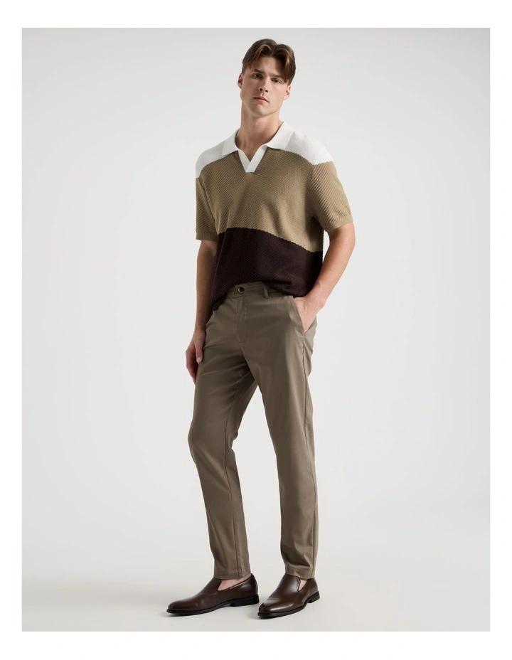Slim Fit Dress Chino Pant in Tan image 3