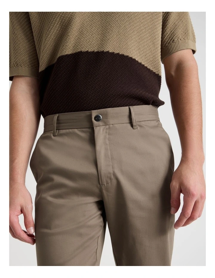 Slim Fit Dress Chino Pant in Tan image 4
