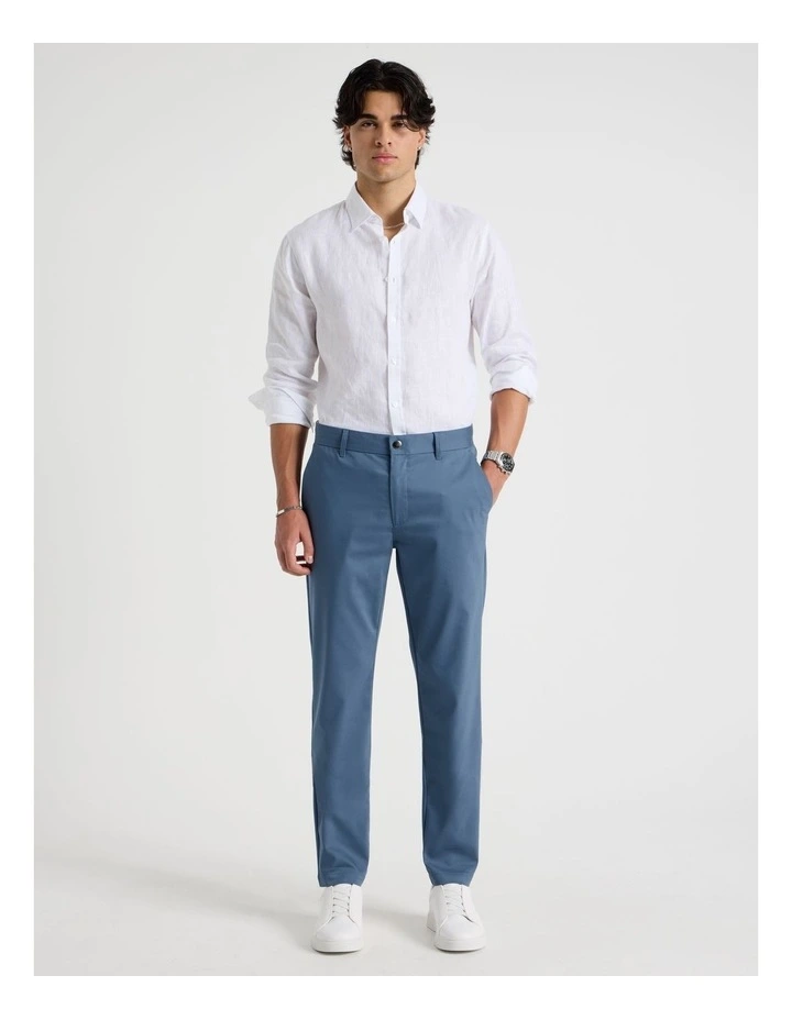 Slim Fit Dress Chino Pant in Blue image 1
