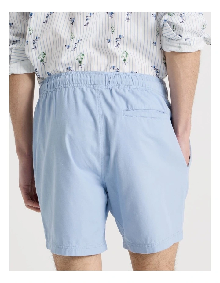 Cotton Canvas Shorts in Light Blue image 6