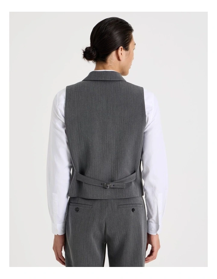 Double Breasted Vest in Grey image 6