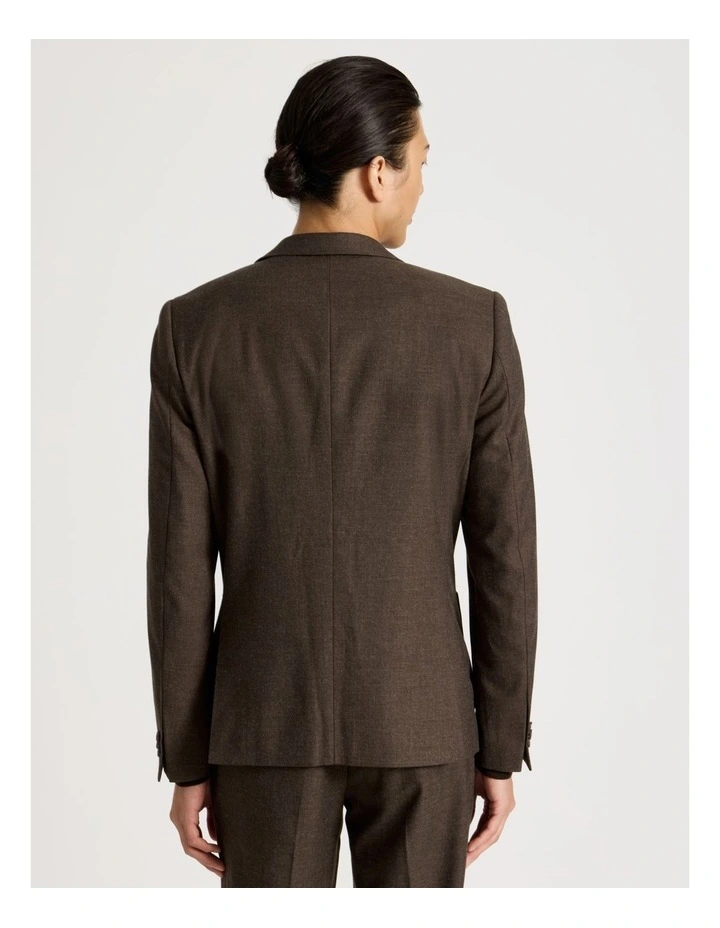 Single Breasted Blazer in Brown image 5