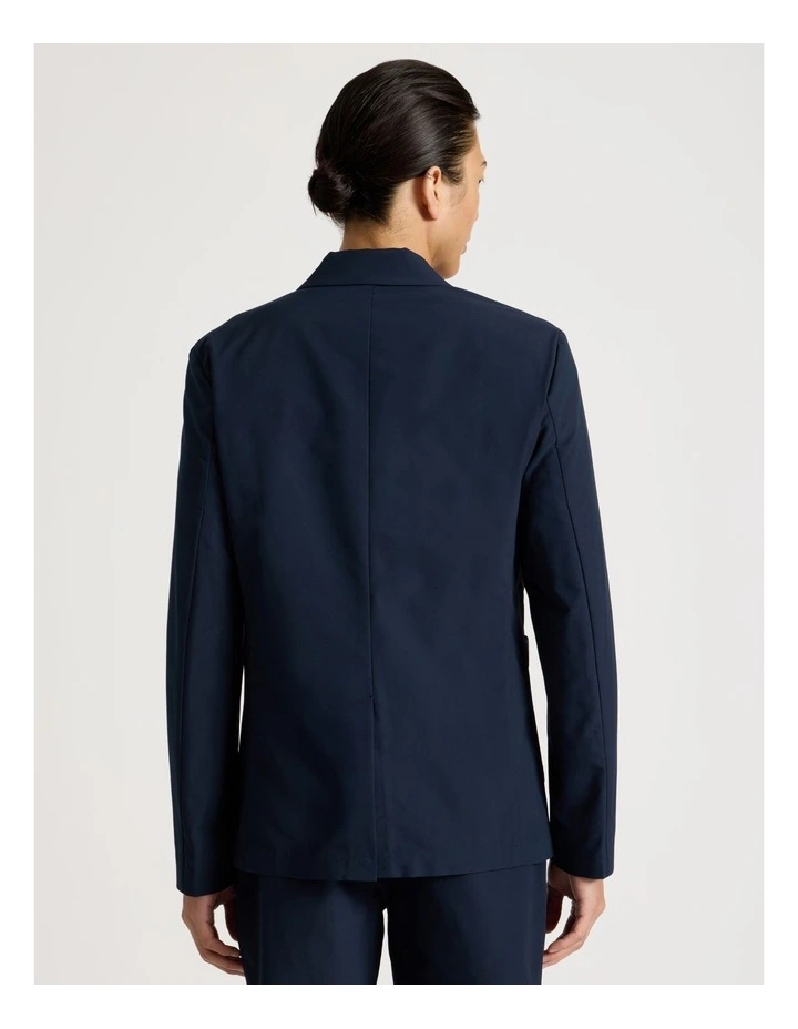 Single Breasted Tech Travel Blazer in Navy image 6