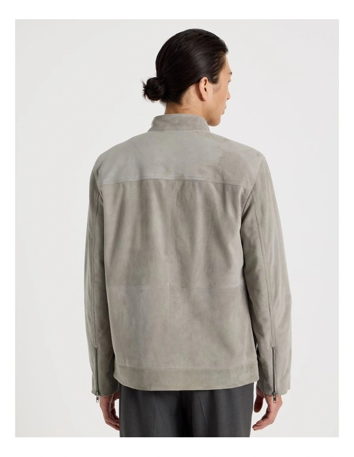 Suede Jacket in Grey image 6