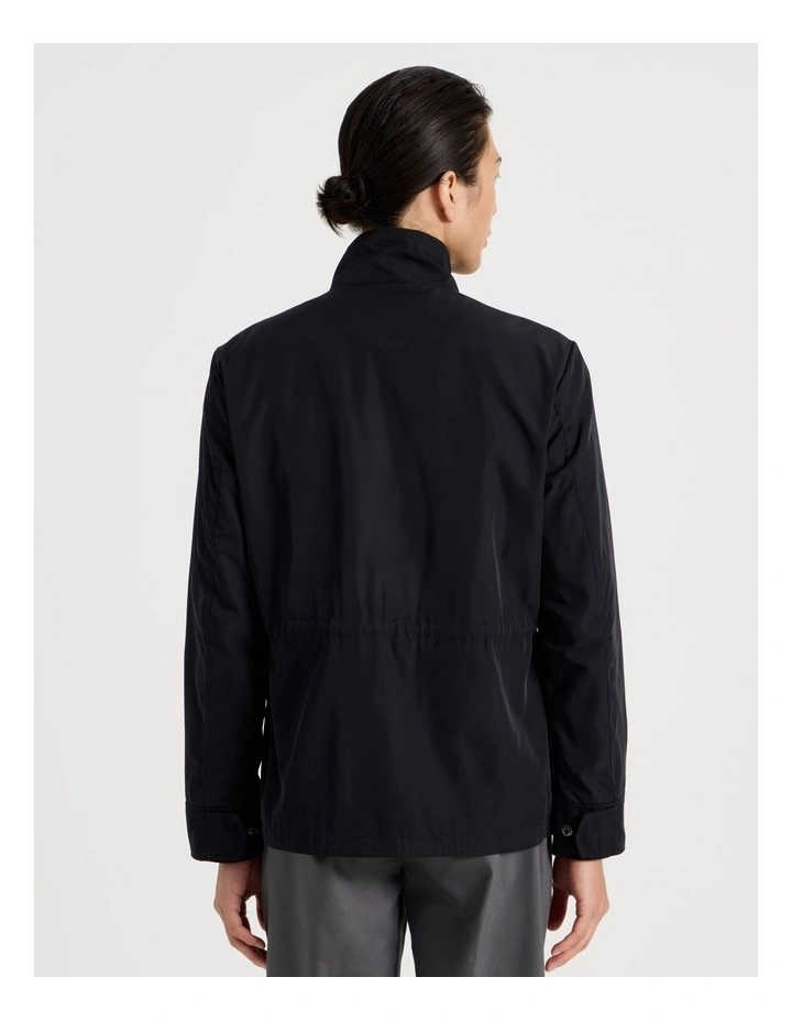 Double Pocket Parka Jacket in Black image 6