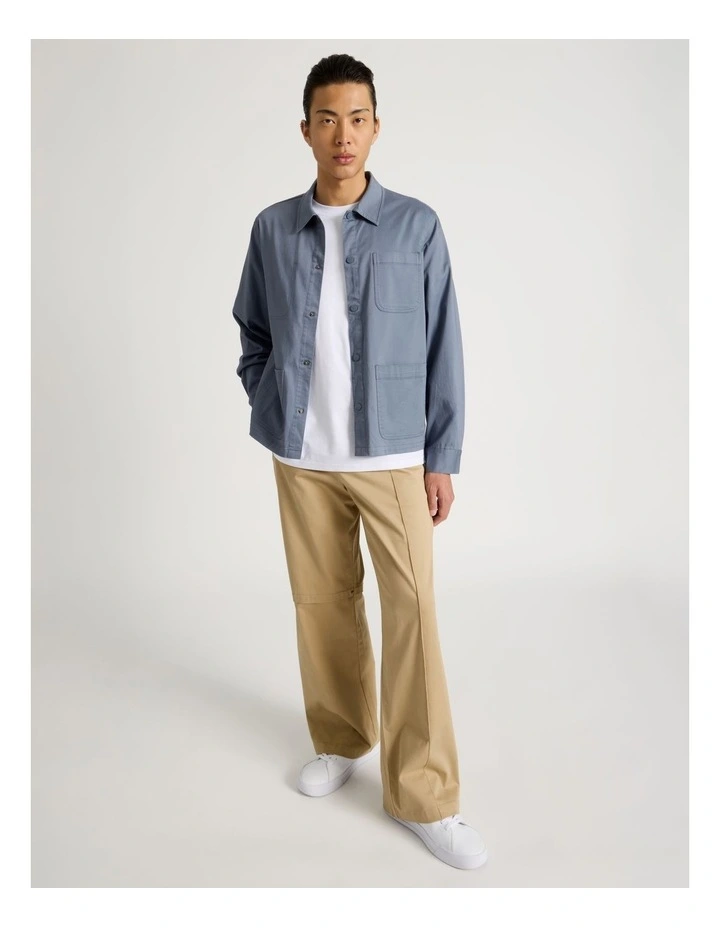 Cotton Canvas Jacket in Blue image 2