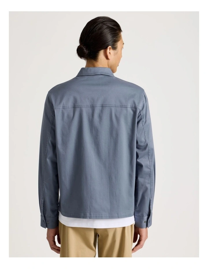 Cotton Canvas Jacket in Blue image 6