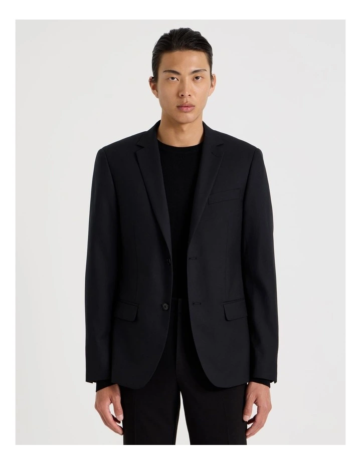 Single Breasted Blazer in Black image 1