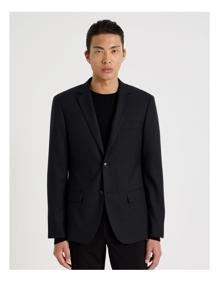 Single Breasted Blazer in Black image 4