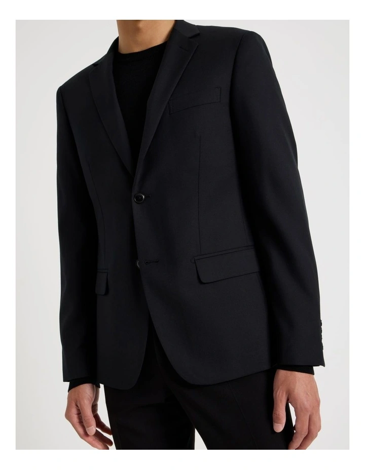 Single Breasted Blazer in Black image 5