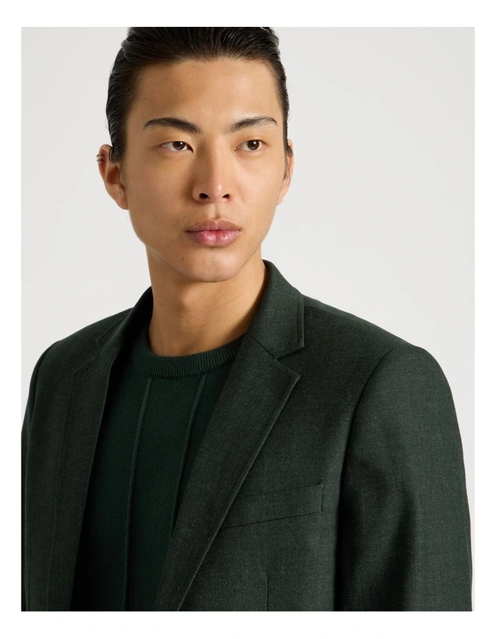 Single Breasted Blazer in Green image 4
