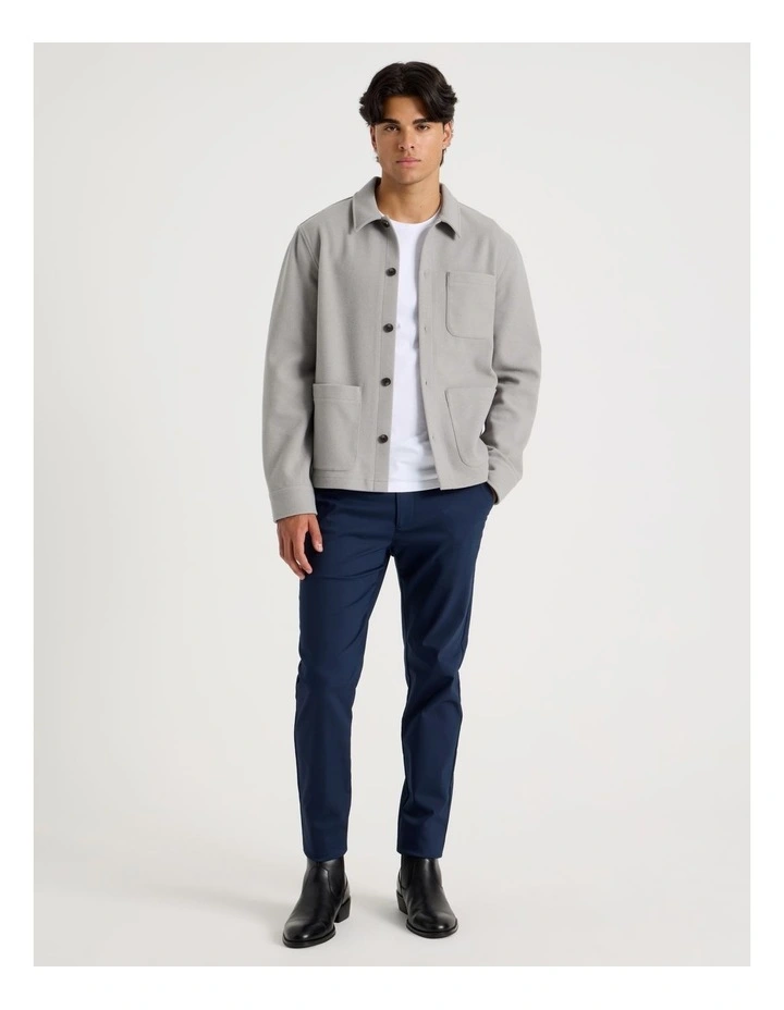 Flannel Shacket in Grey image 3