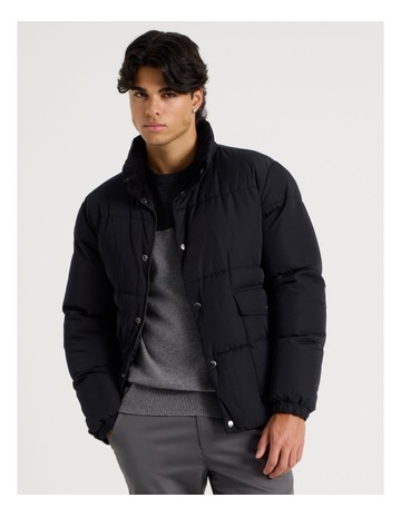 Puffer Jacket in Black