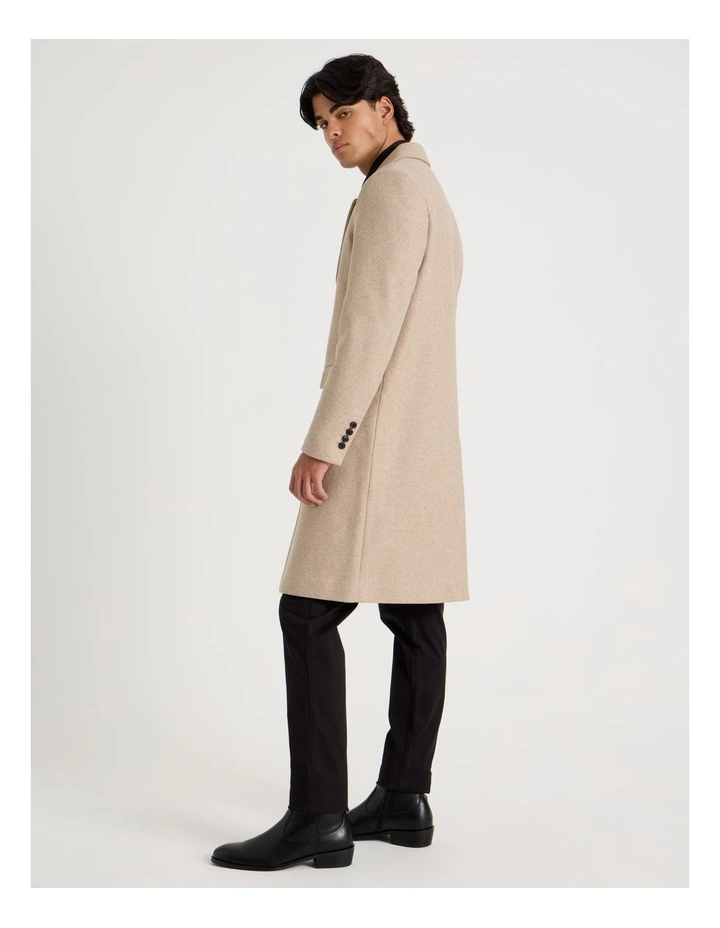 Longline Car Coat in Oatmeal image 4