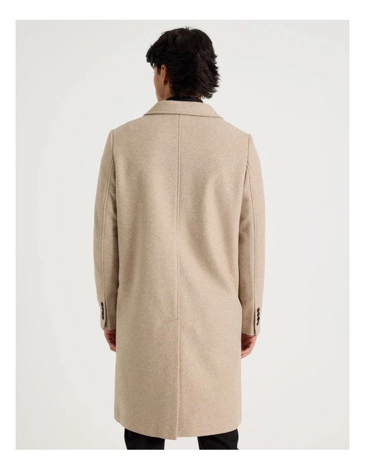 Longline Car Coat in Oatmeal image 6