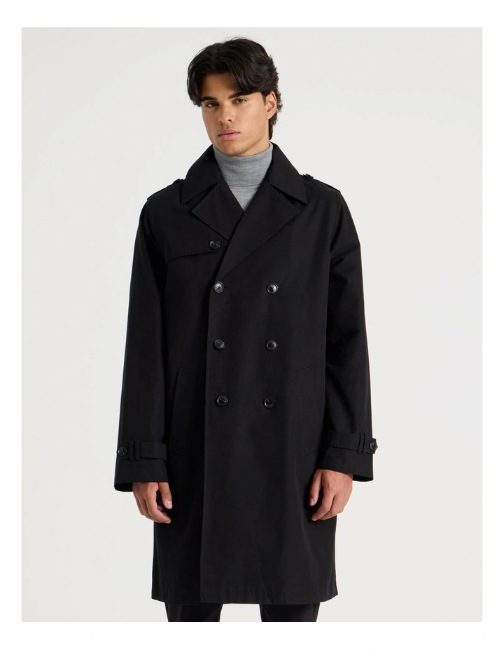 Trench Coat in Black image 4