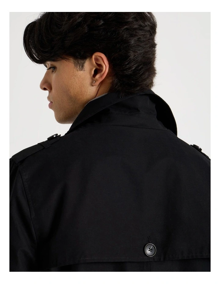 Trench Coat in Black image 7