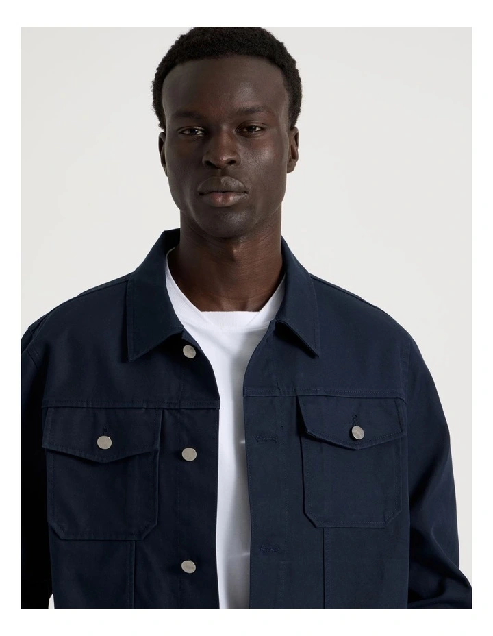 Trucker Jacket in Navy image 3