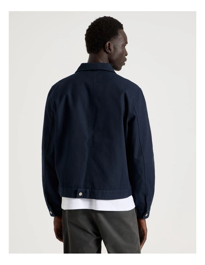 Trucker Jacket in Navy image 6
