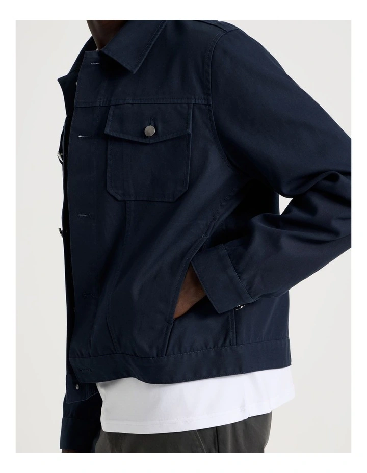 Trucker Jacket in Navy image 7
