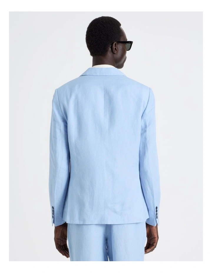 Single Breasted Blazer in Light Blue image 6