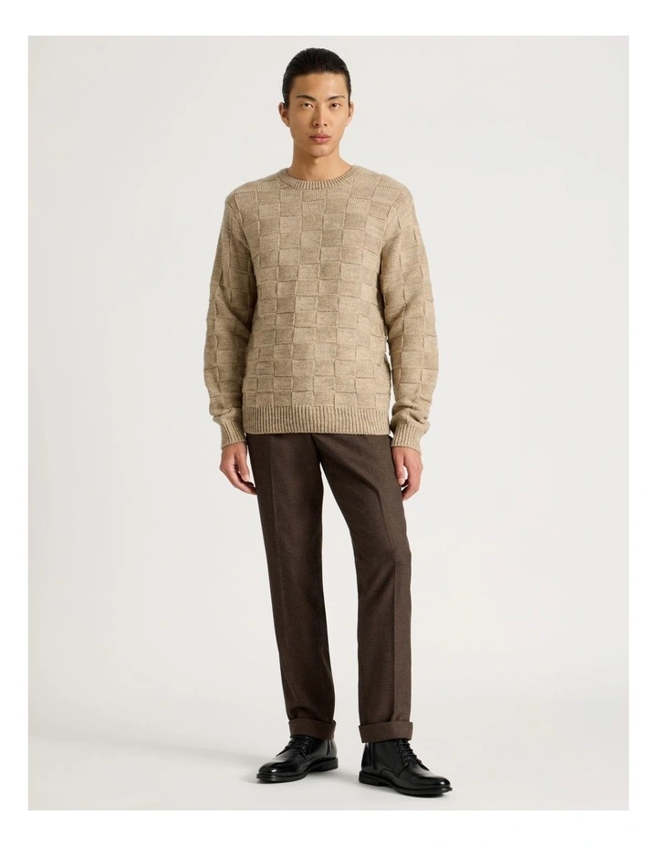 Crew Neck Knit in Beige image 2