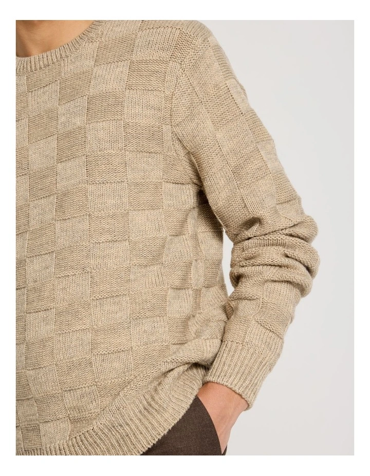 Crew Neck Knit in Beige image 5