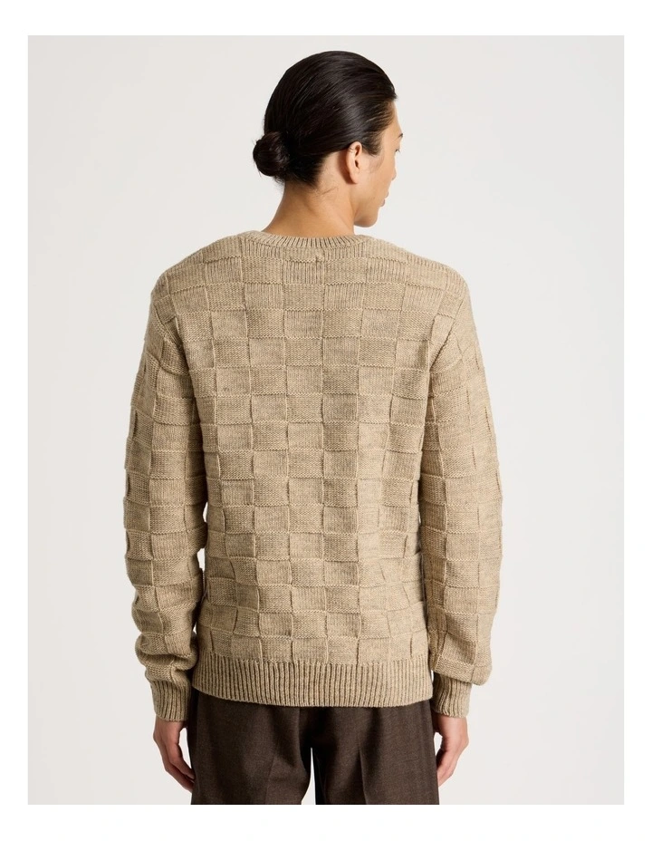 Crew Neck Knit in Beige image 6