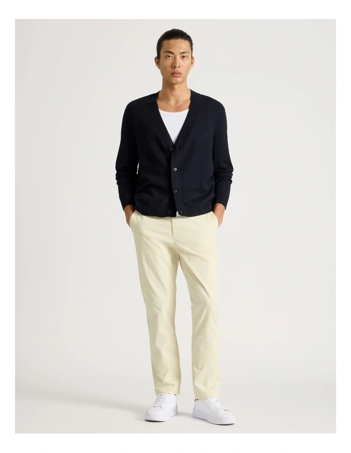 Long Sleeve Cardigan in Navy image 3