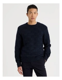 Crew Neck Knit in Navy