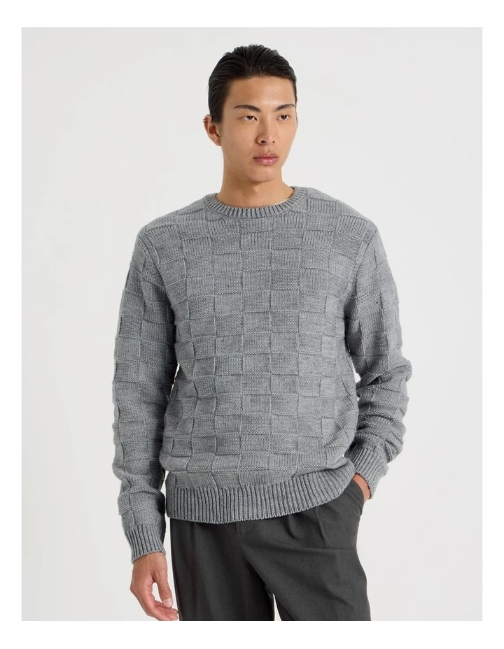 Crew Neck Knit in Grey image 1