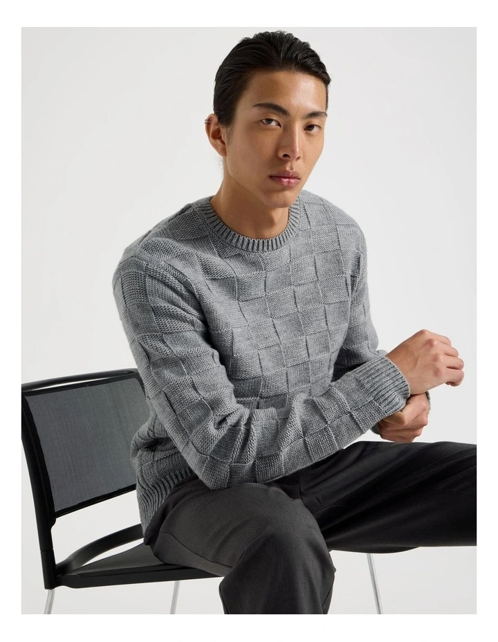 Crew Neck Knit in Grey image 2