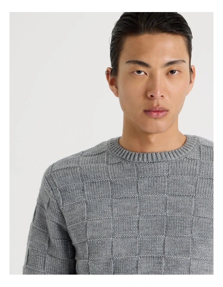 Crew Neck Knit in Grey image 4