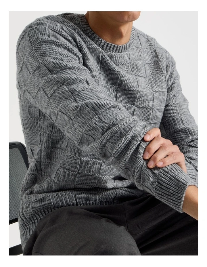 Crew Neck Knit in Grey image 5