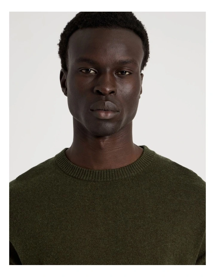 Crew Neck Knit in Green image 2