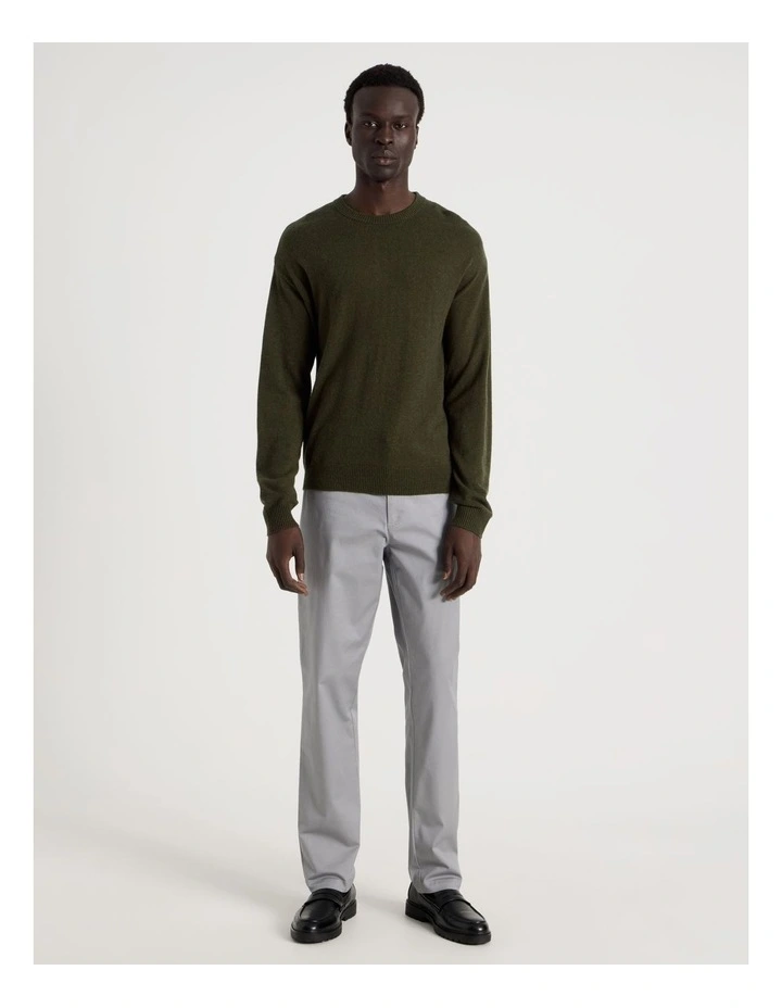 Crew Neck Knit in Green image 3