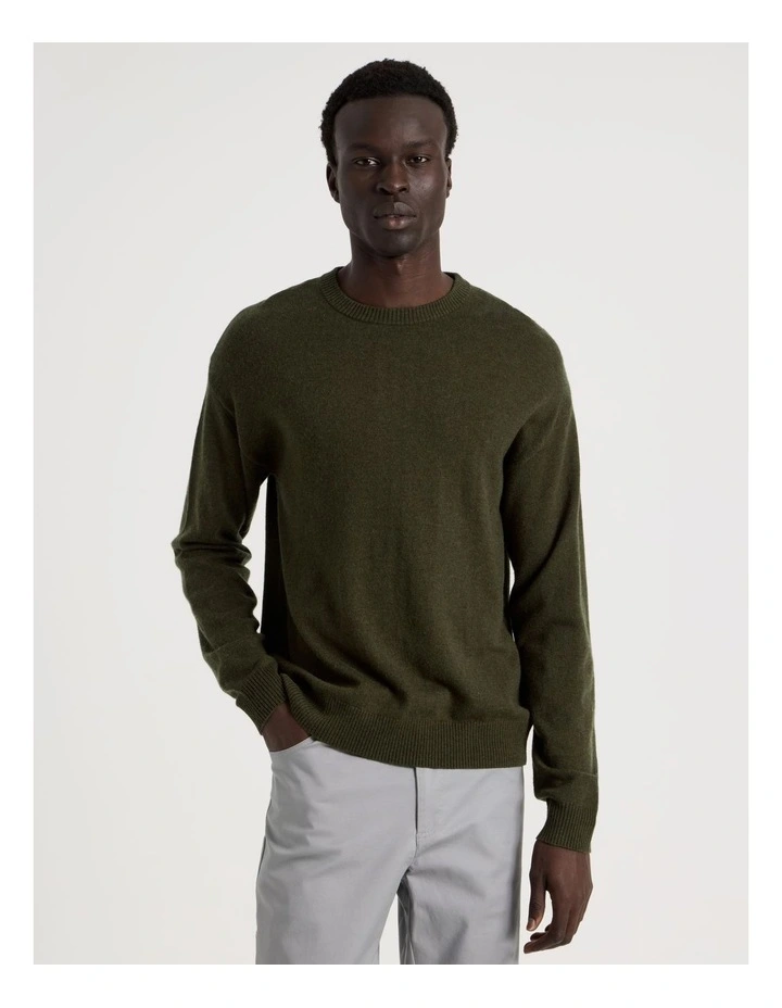Crew Neck Knit in Green image 4