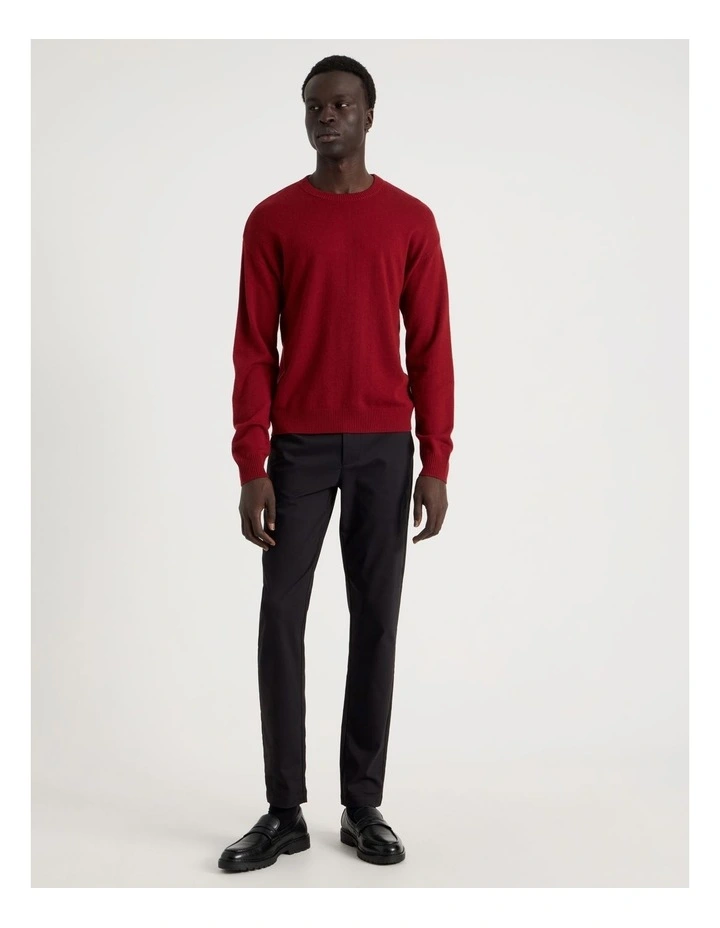 Crew Neck Knit in Red image 4
