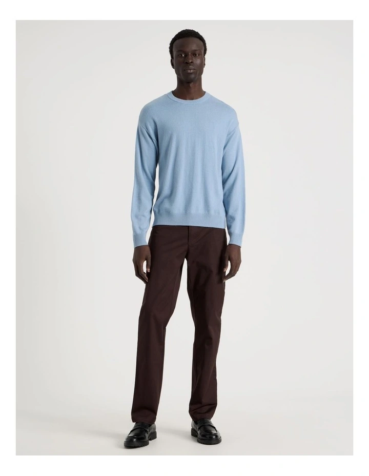 Crew Neck Knit in Light Blue image 2