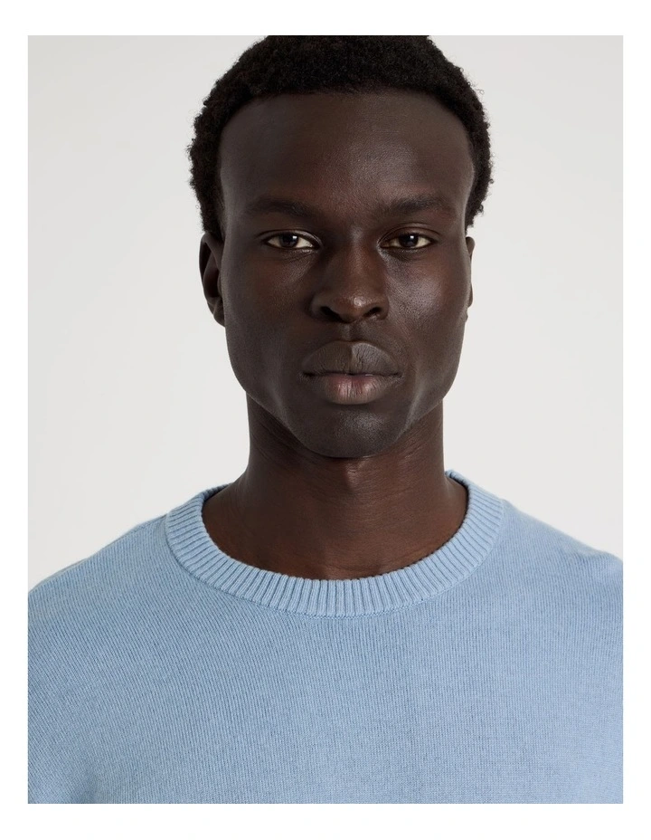 Crew Neck Knit in Light Blue image 4