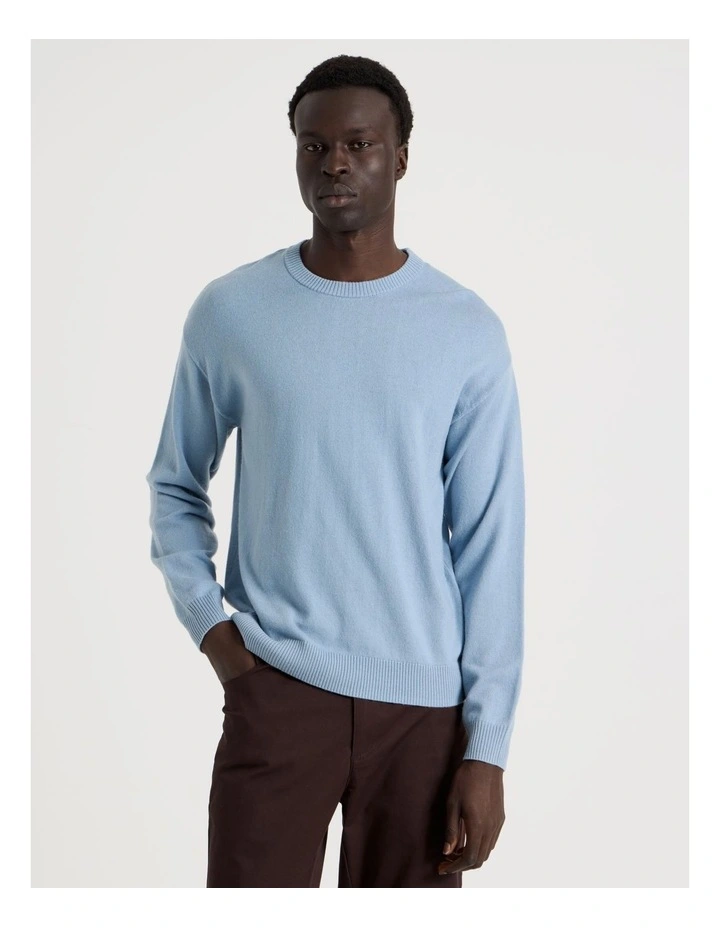 Crew Neck Knit in Light Blue image 5