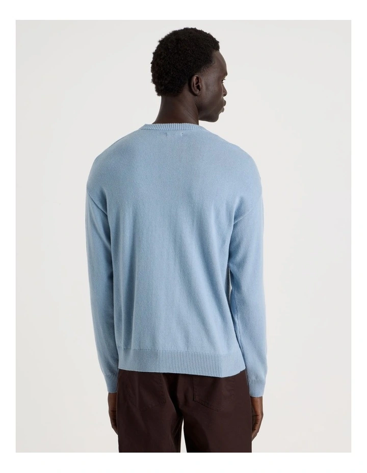 Crew Neck Knit in Light Blue image 6