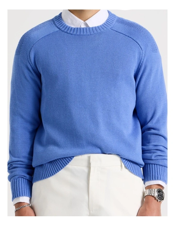 Crew Neck Knit in Blue image 5