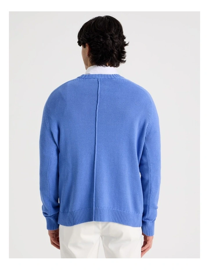 Crew Neck Knit in Blue image 6